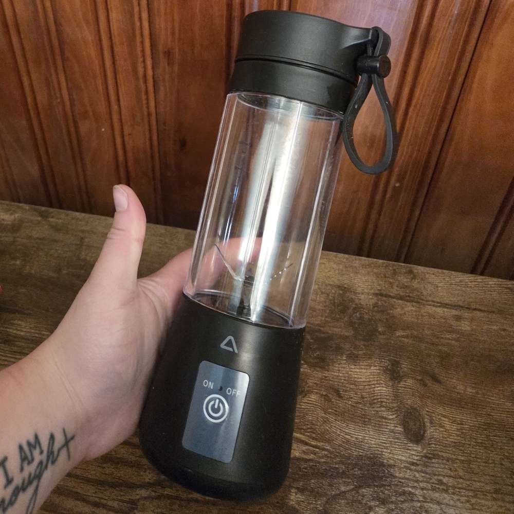Portable Black Blender Bottle